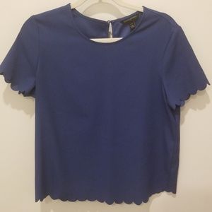Banana Republic scalloped top
